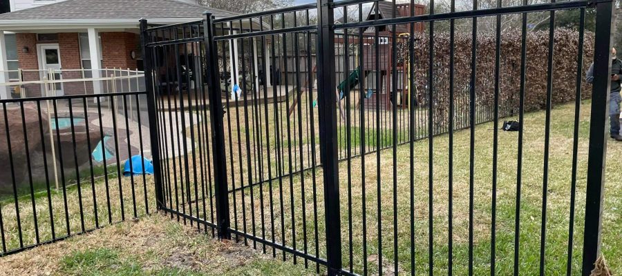 wrought iron fence installation in dallas texas